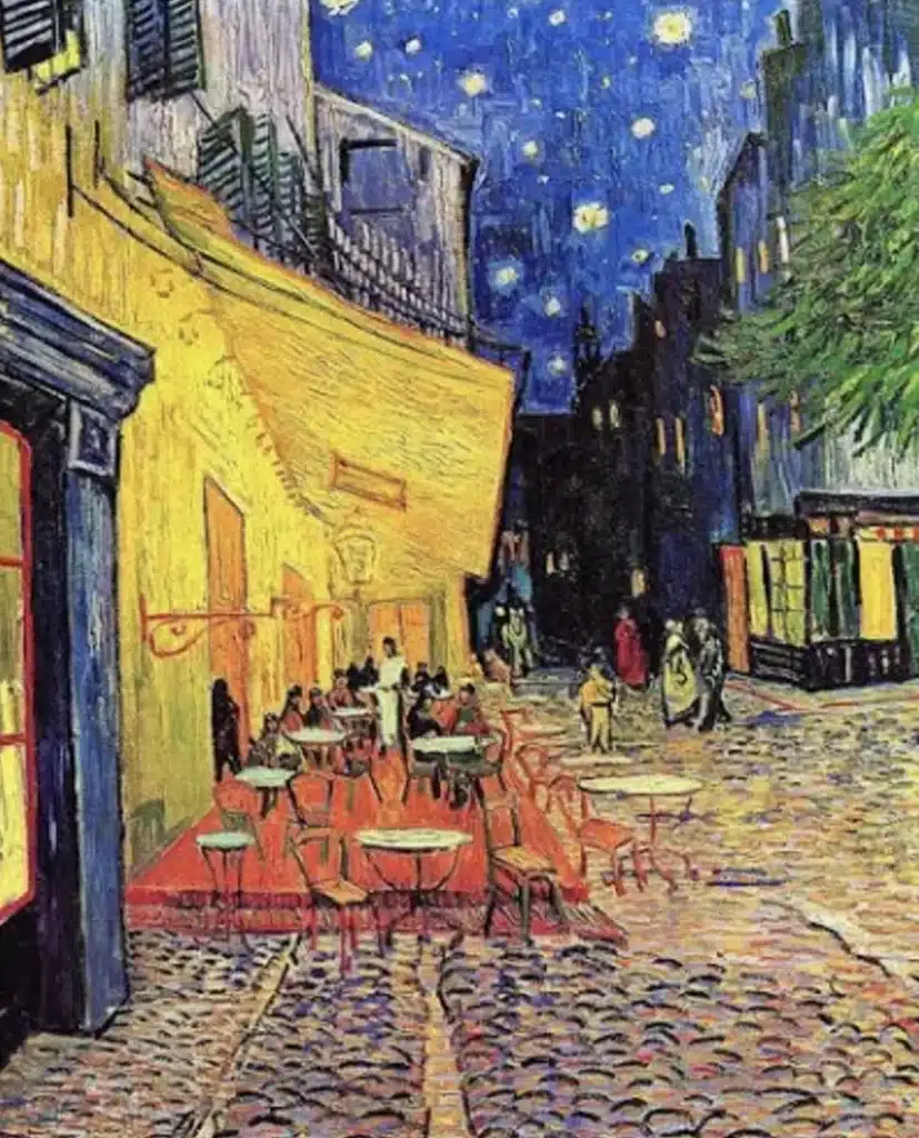 Van Gogh : La Terrasse du café le soir
